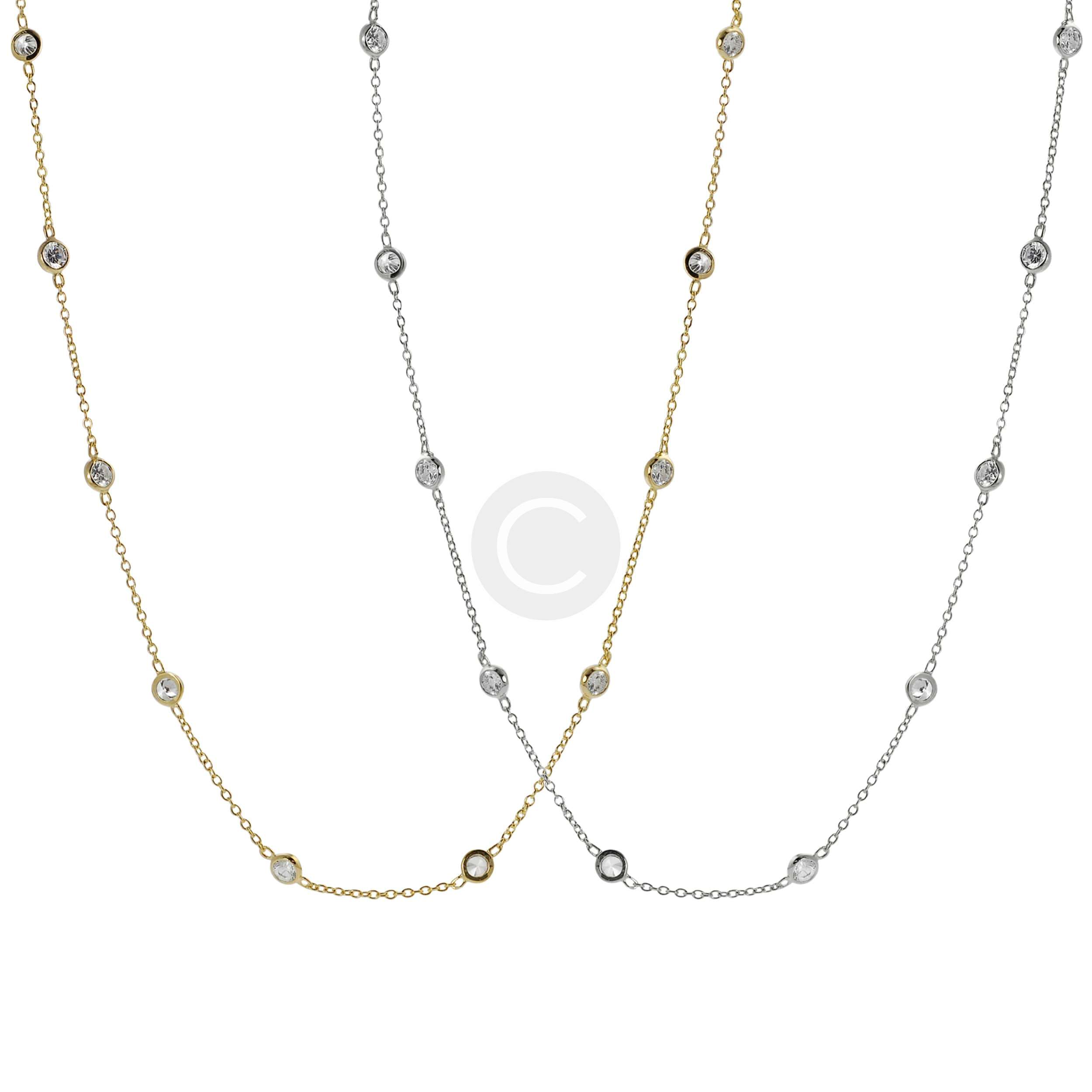 Gemstone and Diamond Accent Necklace