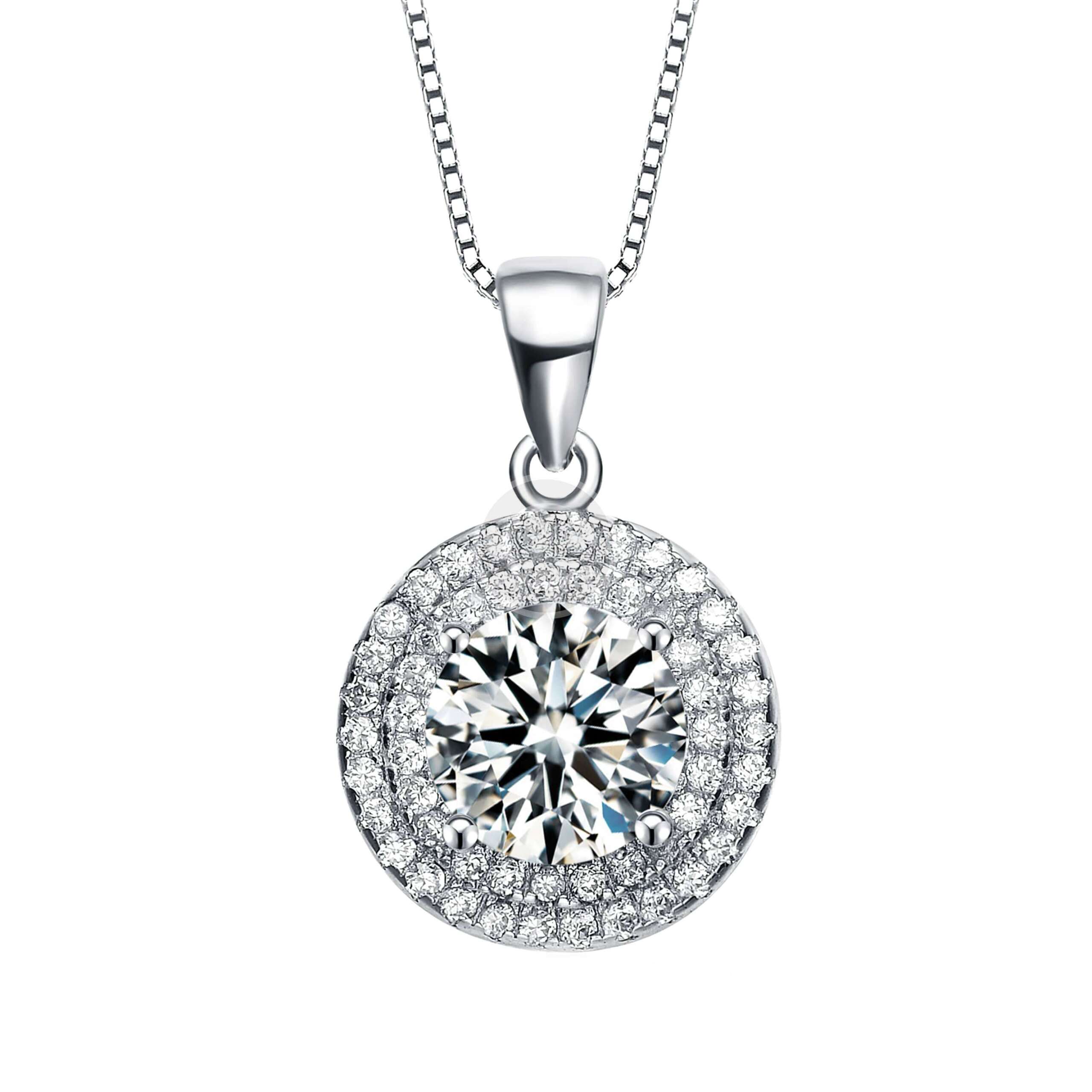 Gold Overlay Diamond Accent Necklace