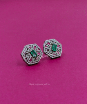 Real Natural Emerald Earrings